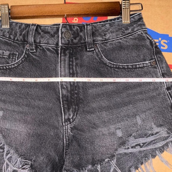 Garage Black Denim Festival Shorts - Picture 4 of 6